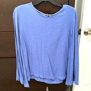 Cloth and stone periwinkle blue top